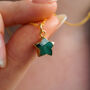 Emerald Star May Birthstone Necklace, thumbnail 1 of 11