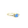 Opal Look Rings, Cz, Rose Or Gold Vermeil 925 Silver, thumbnail 8 of 10