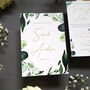 Botanical Trifold Wedding Invitations, thumbnail 3 of 10