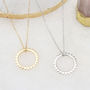 Personalised Gold Plated Or Silver Cut Out Sun Necklace, thumbnail 2 of 4