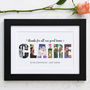 Personalised Photos Inside Name Word Art, thumbnail 2 of 10
