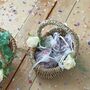 Seagrass Flower Girl Basket For Confetti, thumbnail 1 of 3