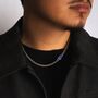 Gold Lapis Lazuli Gemstone Cuban Chain Necklace Chain For Men, thumbnail 7 of 12