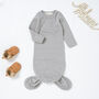 Tiny Alpaca Organic Cotton Newborn Gown Set Of Two, thumbnail 3 of 8