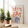 Let's Eat Kitchen Print, thumbnail 1 of 3