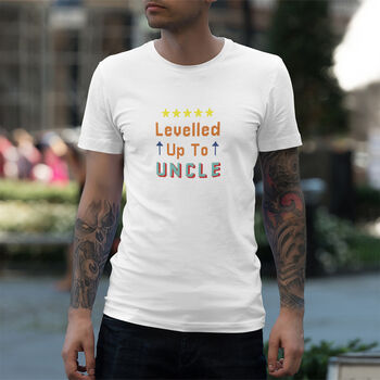 ‘Levelled Up To Uncle’ Cotton Tshirt, 2 of 6
