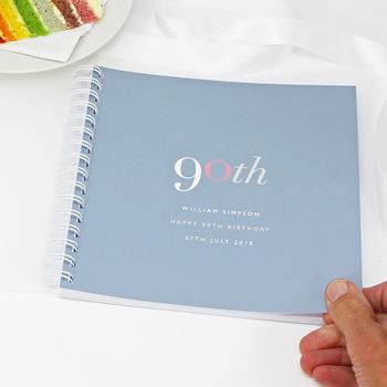 Personalised 90th Birthday Memory Book Or Album, 7 of 12