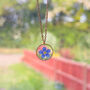 Gold Forget Me Not Necklace, thumbnail 2 of 6