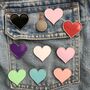 Personalised Love Heart Enamel Pin, thumbnail 8 of 8