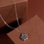 Spinning Nine Gemstones Dharma Wheel Necklace, thumbnail 4 of 12
