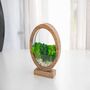 Round Wood Table Lamp With Preserved Moss, thumbnail 10 of 12