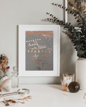 Personalised Foiled 'Sparkle' Print, 2 of 8