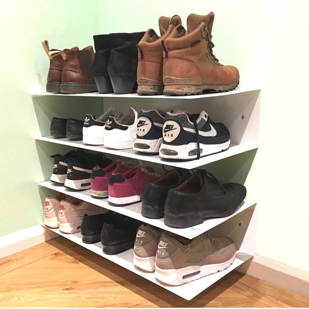 wall mounted horizontal shoe rack by the metal house limited ...