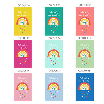 Personalised Rainbow Sketchbook Journal For Kids, 3 of 6