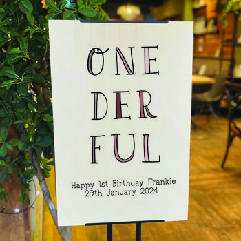 Onederful First Birthday Party Sign, 2 of 2