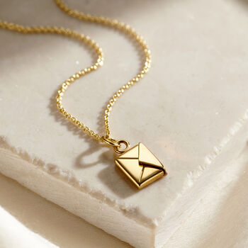 Personalised Mini Message Envelope Necklace, 2 of 7