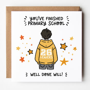 Customisable 2026 School Leavers Card For Boys, 7 of 8