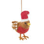 Handmade Felt Christmas Chicken Hanging Decoration, thumbnail 2 of 8
