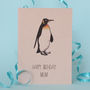 Personalised Penguin Birthday Card, thumbnail 1 of 2