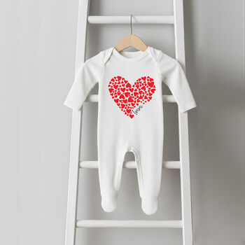 Personalised Big And Little Sister Brother Sibling Set Heart, 2 of 3