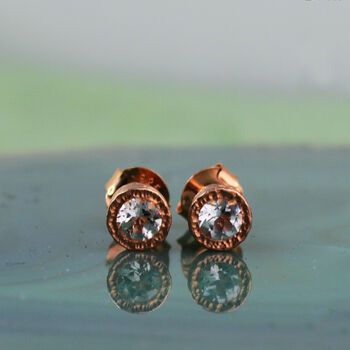 Topaz November Birthstone Gold Plated Silver Ear Jackets, 5 of 8