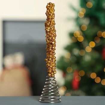 Jingle Bells Handmade Christmas Star Tree Topper, 4 of 5