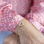 Personalised Heart Bracelet With Pearl Detail, thumbnail 1 of 10