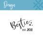 Personalised Bestie Gin Glass, thumbnail 4 of 6
