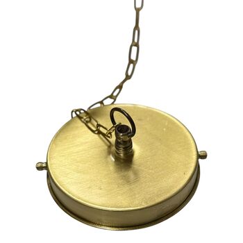 Hand Perforated Moroccan Brass Pendant Lamp | Artisanal Made, 2 of 12