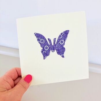 Handmade Butterfly Birthday Card, 7 of 10