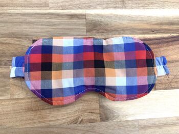 Sleep Mask Orange Check, 3 of 5