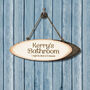 Personalised Natural Birch Wood Indoor Hanging Sign, thumbnail 1 of 4
