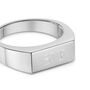 Slim Rectangular Signet Ring 925 Solid Silver, thumbnail 4 of 6