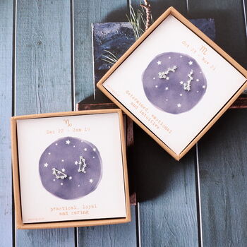 Star Sign Constellation Earrings Studs, 4 of 10