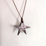 Sepia And Gold Star Necklace, thumbnail 1 of 3