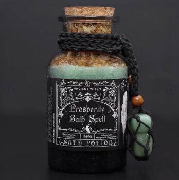 Prosperity Bath Ritual And Crystal Necklace Gift Set, 2 of 8