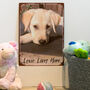 Personalised Pet Photo Quality Vintage Metal Sign, thumbnail 4 of 7