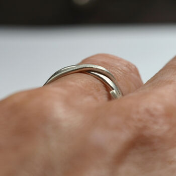 Handmade Sterling Silver Spiral Ring, 3 of 6