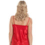 British Made Red Short Satin Nightdress With Lace Detail Ladies Size 8 To 28 UK, thumbnail 5 of 5