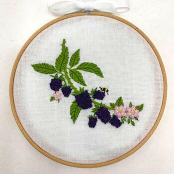 Blackberry Embroidery Kit, 6 of 12