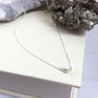 Silver Tiny Nugget Necklace, thumbnail 3 of 4