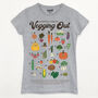 Vegging Out Women's Vegetable Guide T Shirt, thumbnail 5 of 5