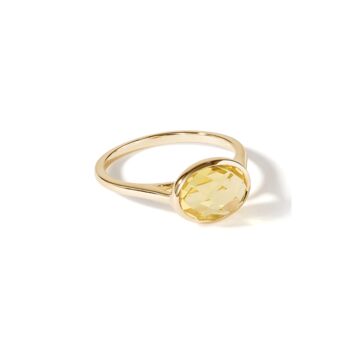Yellow Gold Oval Briolette Cut Rings, 8 of 11