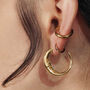 Man In The Moon Crescent Earrings, thumbnail 2 of 5