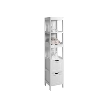 Storage Cabinet With Two Drawers And Three Open Shelves, 4 of 7