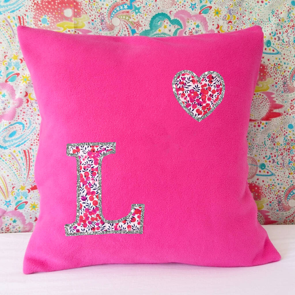 Liberty Floral Initial Cushion, 1 of 4