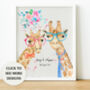 Personalised Giraffe Couple Anniversary Gift, thumbnail 1 of 5