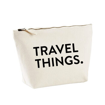 Travel Things Holiday Cosmetic Bag Pouch, 5 of 5