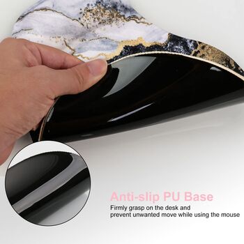 Grey And White Abstract Mouse Mat Wrist Rest, 7 of 8