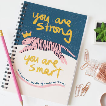 You Are Strong Tiger Spiral Notebook, 2 of 6